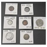 (II) Variety Of US Coins Includes Barber Half