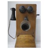 (Q) Antique Cracraft Leich Electric Co Oak Hand