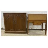 (O) Vintage Buffet and Child Size Writing Desk