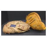 (T) Spalding and Rawlings Baseball Mitts