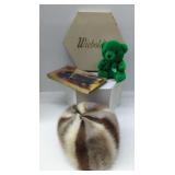 (M)Vintage Ladies Fur Hat and Veils