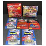 (E) Lot Of Scale Model Cars And Semi Trucks.