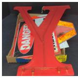 (AA) Metal Warning Signs