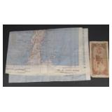 (D) South Burma Map and Lao Money