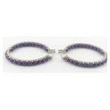 Sterling Purple Inside/Outside Purple Amethyst