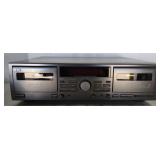(P) JVC Double Cassette Deck Tape Player