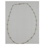 Vintage Sterling Gold Tone Diamond Cut Beaded