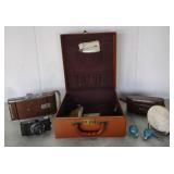 (Q) Camera Bag With Polaroid Land Camera