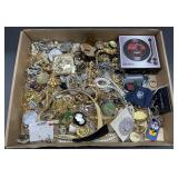 (A) Mixed Lot of Costume Jewelry, Plus Key Chains
