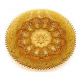 (O) Amber Tiara Glass Deviled Egg Platter, 1
