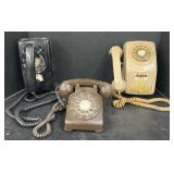 (Q) Western Electric Black Rotary Wall Mount