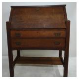(A) Vintage Mission Oak Secretary
