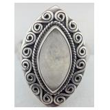 Vintage Sterling Marquis Moonstone