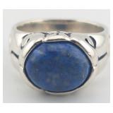 Vintage Sterling Blue Lapis Lazuli RingNice