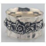 Regina Lane Sterling Rose Band RingNice