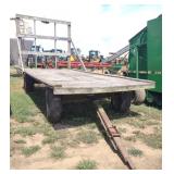 (J) Wooden Hay Wagon, 2 Axle, clevis pin hitch,