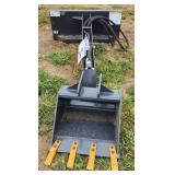 (E) 2024 Land Honor Skid Steer Digger Backhoe