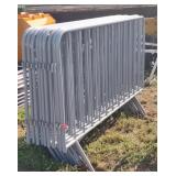(JJ) Galvanized Gray Barricade Fencing