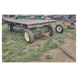 (T) Wood 2 Axle Flatbed Trailer (14