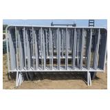 (JJ) Gray Barricade Fencing ,