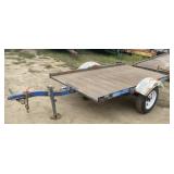 (J) 1994 ASM Steel Flatbed Utility Trailer