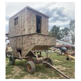 (T) Gravity Wagon Converted Mobile Hunting Blind,