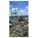(AF) Industrial Rolling Platform Step Ladder