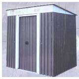 (AK) LandHonor Galvanized Metal Skylight Pent Shed