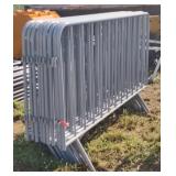 (JJ) Galvanized Gray Barricade Fencing