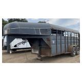 (T) 2008 Calico Gooseneck Livestock Trailer