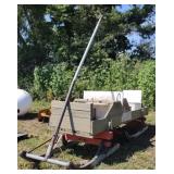 (FF) Wood Horse Drawn Sleigh