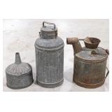 Oil Cans and Funnel