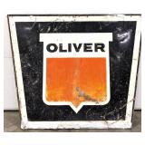 Vintage SST Embossed Oliver Tractor Shield Sign