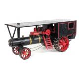 Large Folk Art Case Steam Engine Replica