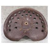 J.I. Case Plow Works Co. Stamped Tin Seat