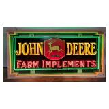 Custom John Deere Farm Implements Tin Neon Sign