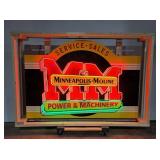 Custom Minneapolis Moline Tin Neon Sign