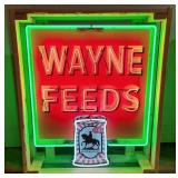 Custom Wayne Feeds Tin Neon Sign