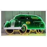 Custom John Deere Tanker Truck Neon Sign