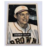 1951 Bowman Sherm Lollar Baseball Card #100