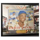 (D) Ernie Banks Seagrams 7 mirror 17x21