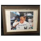 (D) Mickey Mantle photo framed 12 x16