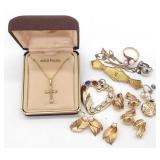 (S) Gold FIlled Jewelry Lot