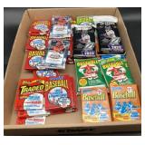 (QR) Assorted sports sealed packs collector cards