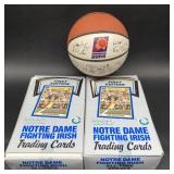 (R) Norte Dame 2 wax boxes 1990 trading cards 36