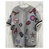 (A) Majestic XXL Baseball Team Patches Jersey