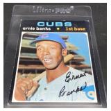 (DY) Ernie Banks Topps 1971 baseball collector