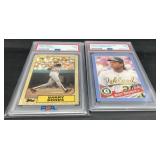 (DY) Barry Bonds 1987 Topps PSA 7 and Rickey