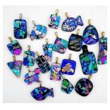 (G) Twenty (20) Art Glass Pendants