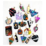 (G) Twenty (20) Art Glass Pendants